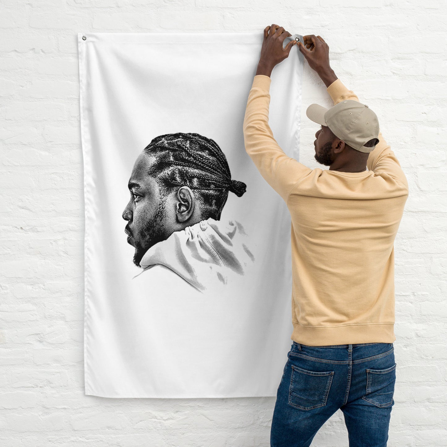 K Dot Portrait Flag